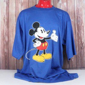 Vintage 80s 90s Disney Wear Mickey Mouse One Size Fits All Tee Shirt VTG